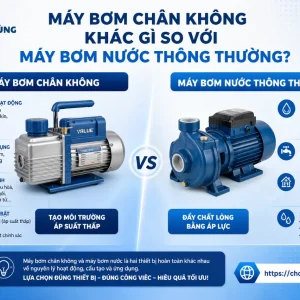 Máy bơm Value VE115N: 1/4HP, hút chân không, 150 Micron