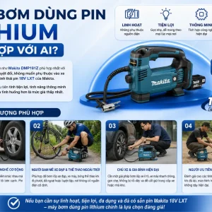 Máy bơm Total TTAC2506: 12V, bơm lốp ô tô, 120PSI