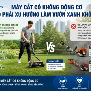 Máy Cắt Cỏ Đẩy Tay Husqvarna 54: Không Động Cơ, Cắt 40cm