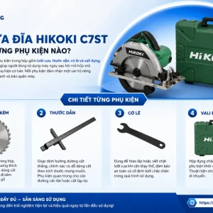 Máy Cưa Đĩa Hikoki C7ST: 1710W, Lưỡi 185mm Cắt Sâu 62mm