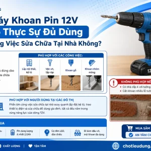 Máy khoan pin Ken BL6212HB: 12V 2.5Ah, lực siết 30Nm