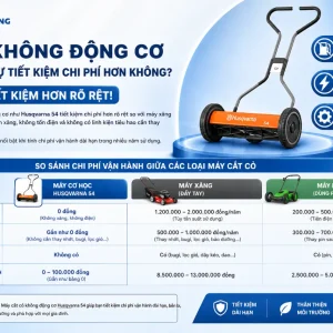 Máy Cắt Cỏ Đẩy Tay Husqvarna 54: Không Động Cơ, Cắt 40cm