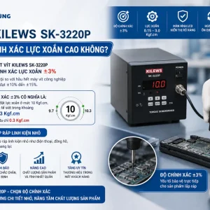 Máy Bắt Vít Kilews SK-3220P: 2–12 Kgf.cm, 1000 Vòng/Phút