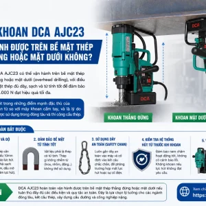 Máy khoan DCA AJC23: Công suất 1500W, mũi 23mm