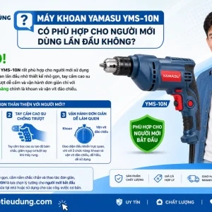 Máy khoan Yamasu YMS-10N: 450W, đầu khoan 10mm