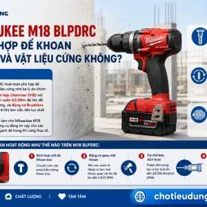 Máy Khoan Động Lực Milwaukee M18 BLPDRC: 60.5Nm, Không Chổi Than
