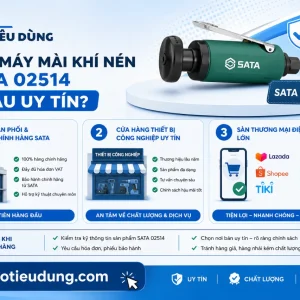 Máy mài khí nén dạng bút Sata 02514: 3mm, 54.000 RPM