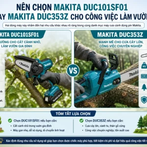 Máy cưa Makita DUC101SF01: Kèm pin sạc, lam 100mm