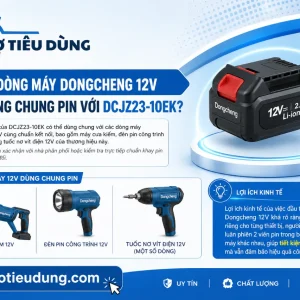 Máy Khoan Dongcheng DCJZ23-10EK: Không Chổi Than, 12V