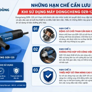 Máy cắt rãnh tường Dongcheng DZR-125: 5 lưỡi, 3000W