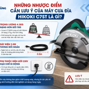 Máy Cưa Đĩa Hikoki C7ST: 1710W, Lưỡi 185mm Cắt Sâu 62mm
