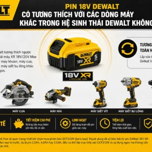 Máy Siết Bu Lông DeWalt DCF512N: 95Nm, Trục 1/2