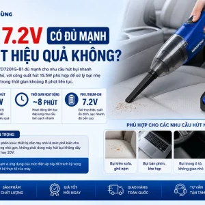Máy Hút Bụi Black & Decker WD7201G-B1: Hút Khô & Ướt, 7.2V