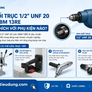 Máy khoan Bosch GBM 13RE: 600W, khoan thép 13mm