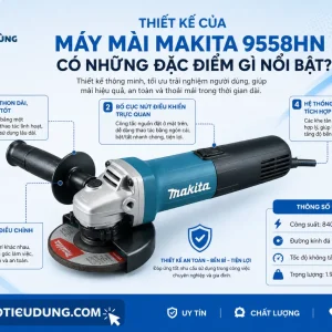 Máy mài Makita 9558HN: 125mm, motor 840W, bền bỉ