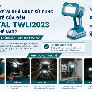 Đèn Làm Việc Dùng Pin Total TWLI2023: 20V, LED 1.5W, 150 Lumens