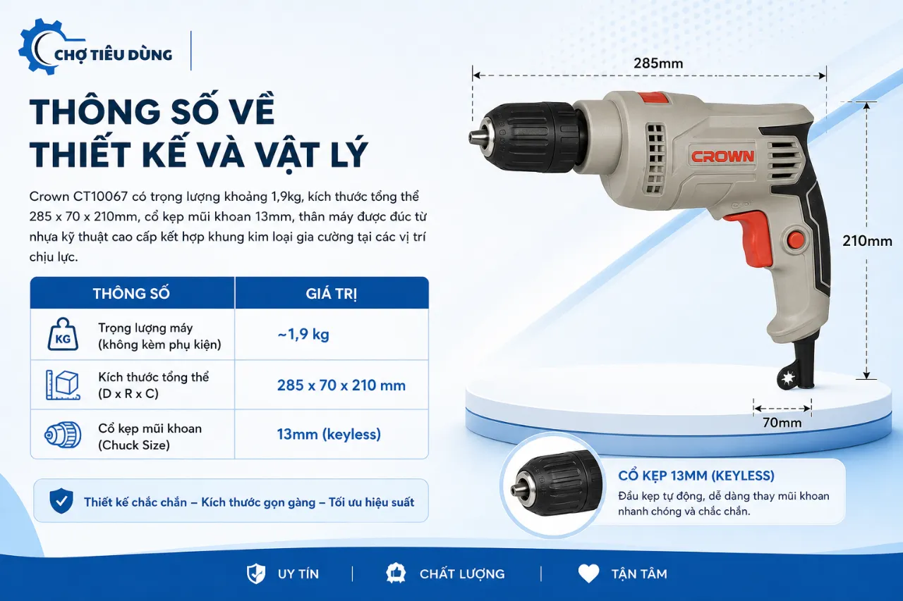 Thông Số Về Thiết Kế Và Vật Lý