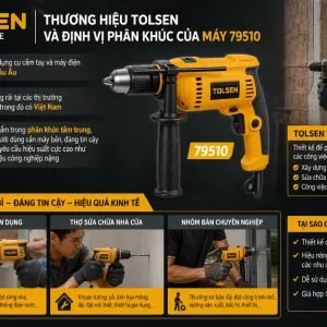 Máy khoan Tolsen 79510: Công suất 800W, bê tông 26mm