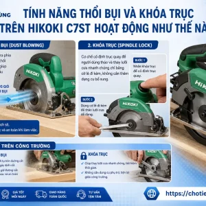 Máy Cưa Đĩa Hikoki C7ST: 1710W, Lưỡi 185mm Cắt Sâu 62mm