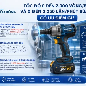 Máy siết bu lông Dewalt DCF892N-KR: Dùng pin 20V, lực siết 812Nm