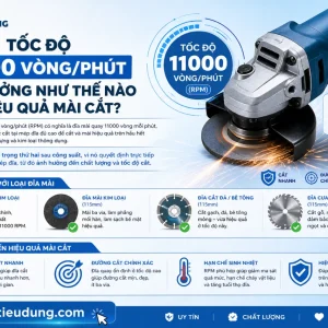 Máy mài Total TG1121006: 1010W, tốc độ 11000 vòng/phút