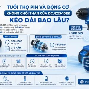 Máy Khoan Dongcheng DCJZ23-10EK: Không Chổi Than, 12V