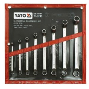 Bộ cờ lê Yato YT-0248: 8 chi tiết, 6-22mm, thép Cr-V