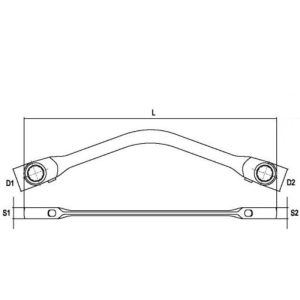 Cờ lê Yato yt-0287 có độ dài 17x19mm đủ siết các bu lông cỡ trung