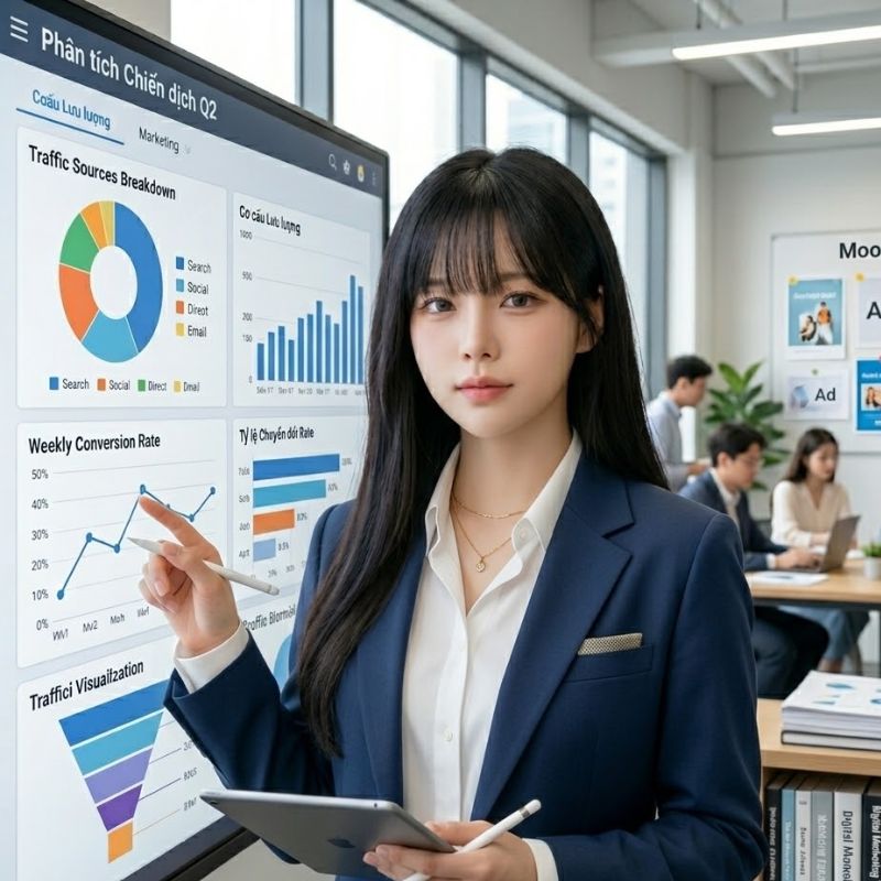 Đinh Lan với hơn 7 năm kinh nghiệm trong mảng marketing