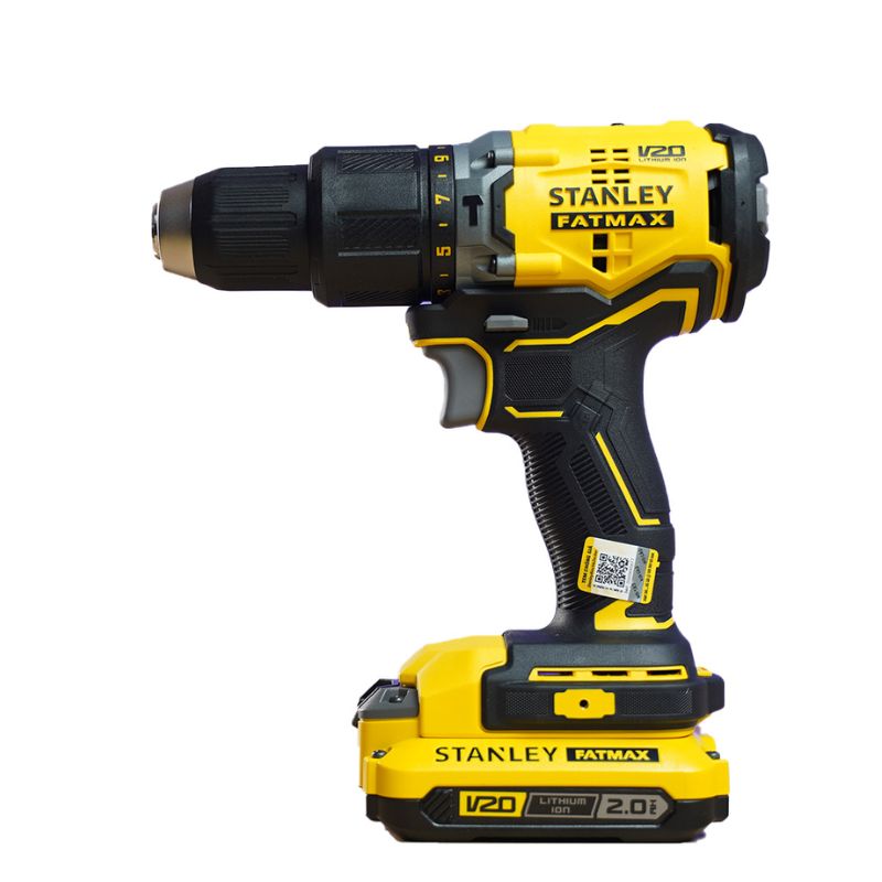 Máy khoan Stanley SBD715D2K-B1: 20V, Brushless, 60Nm