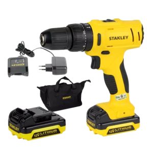Máy khoan Stanley SCH121S2: 12V, 3 chế độ, lực siết 26Nm
