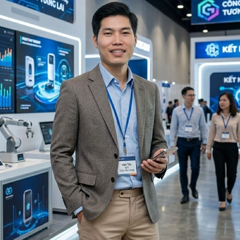 Tác giả Văn Tài người đam mê học hỏi luôn đến các hội thảo về AI để học hỏi