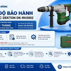 Chế độ bảo hành của Máy đục Dekton DK-RH3002