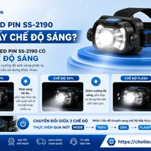 Đèn LED pin SS-2190 có mấy chế độ sáng
