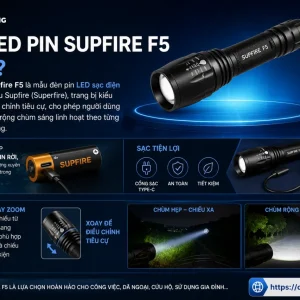 Đèn LED pin Supfire F5
