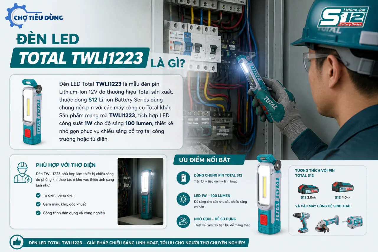 Đèn LED Total TWLI1223