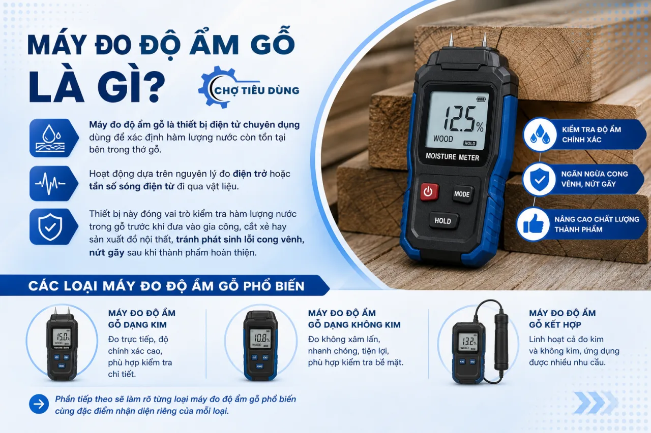 Máy đo độ ẩm gỗ