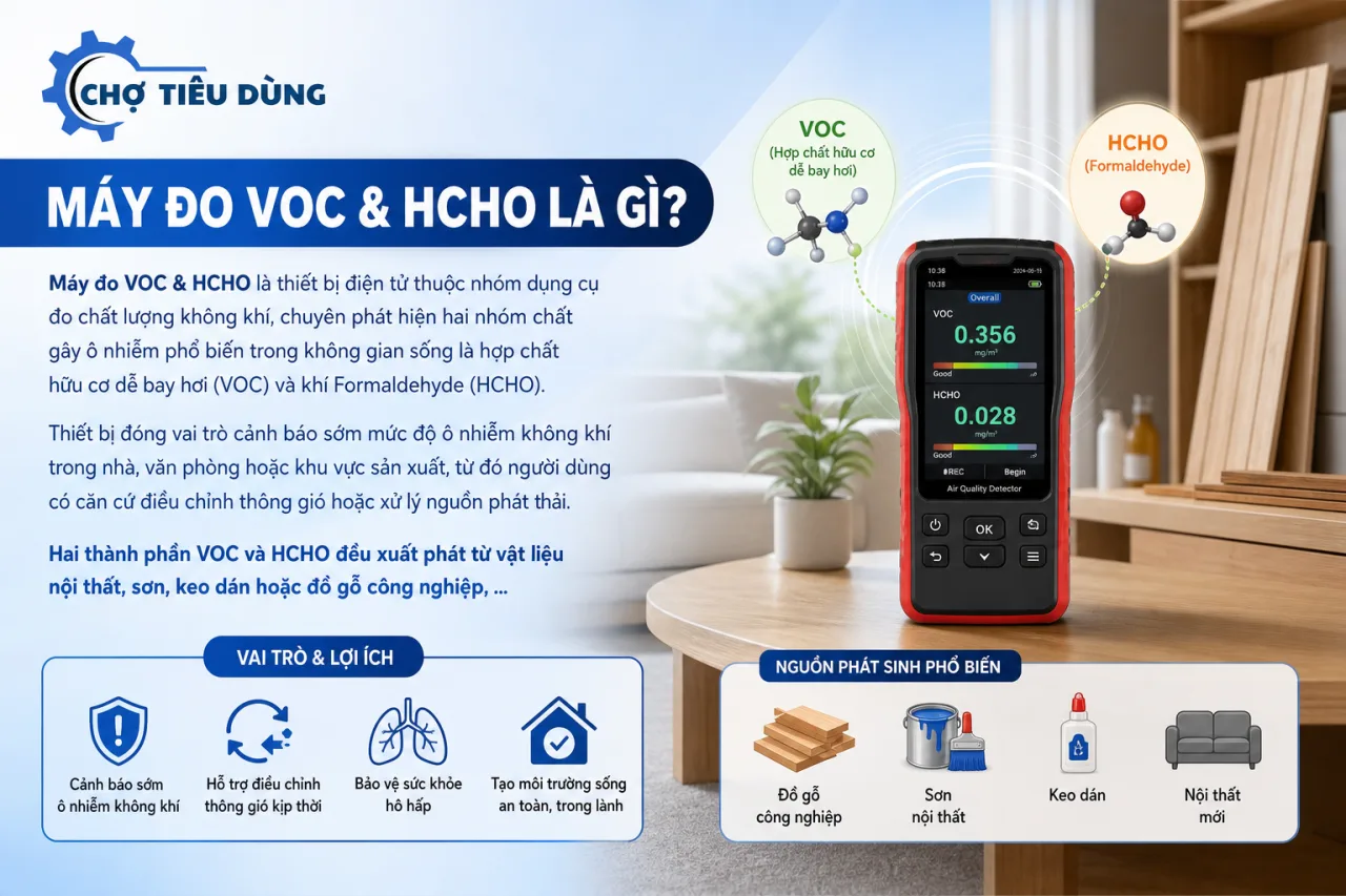 Máy đo VOC & HCHO