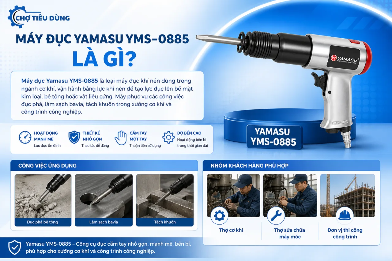 Máy đục Yamasu YMS-0885 Máy đục Yamasu YMS-0885