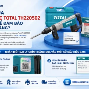 Nên Mua Máy Đục Total TH220502 Ở Đâu Để Đảm Bảo Chính Hãng