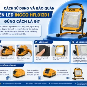 sử dụng và bảo quản Đèn LED Ingco HFL013D1 đúng cách