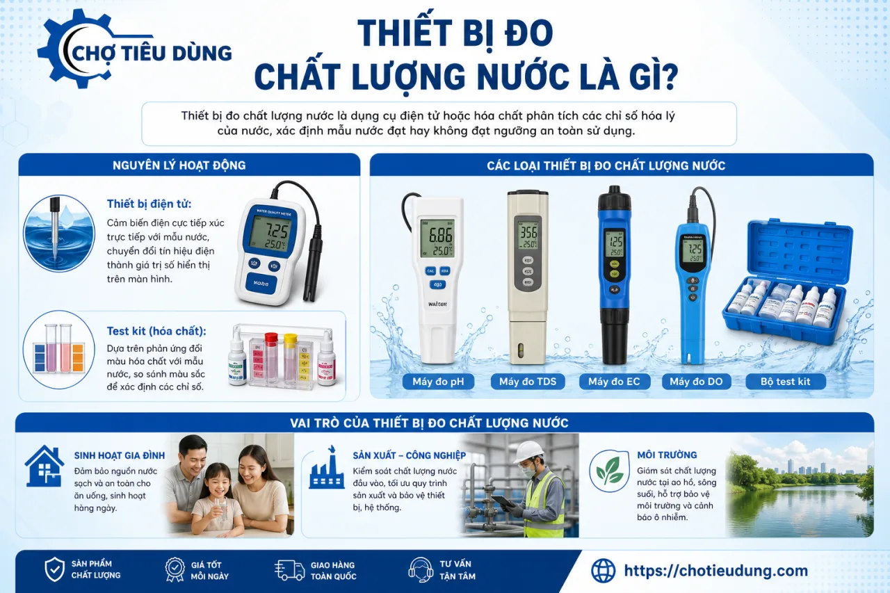Thiết bị đo chất lượng nước