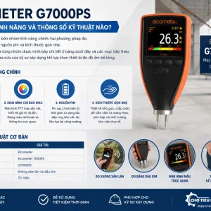Elcometer G7000PS có những tính năng và thông số kỹ thuật nào