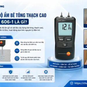 Máy đo độ ẩm bê tông thạch cao Testo 606-1
