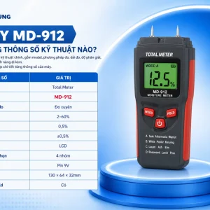 Máy MD-912 có những thông số kỹ thuật nào